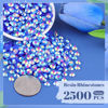 Picture of 2500PCS 5mm Resin Jelly Rhinestones in Bulk (Dark Blue AB), Bedazzling Flatback Crystals Rhinestones for Crafting DIY Nail Decoration, Gems Diomand Charms for Tumbler Shoes Clothing Fabric