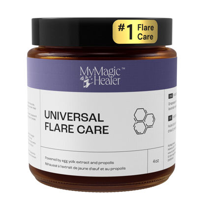 Picture of Universal Flare Care | Relief for 97% of Common Skin Issues | Boils, Cysts, Inflamed Skin, Hidradenitis Suppurativa, Abscesses, Impetigo | All Natural Flare Up Solution With Propolis & Egg Yolk Extract 4oz