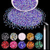 Picture of 5000PCS 2mm Resin Jelly Rhinestones in Bulk (Dark Purple AB), Bedazzling Flatback Crystals Rhinestones for Crafting DIY Nail Decoration, Gems Diomand Charms for Tumbler Shoes Clothing Fabric