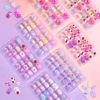 Picture of 168Pcs Press on Nails for Kids Girls, Shynek Kids Fake Nails for Children Pre Glue Stickers Nails Full Cover Short Acrylic Nails Set Gifts for Girls Nail Art Decoration