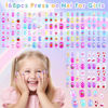 Picture of 168Pcs Press on Nails for Kids Girls, Shynek Kids Fake Nails for Children Pre Glue Stickers Nails Full Cover Short Acrylic Nails Set Gifts for Girls Nail Art Decoration