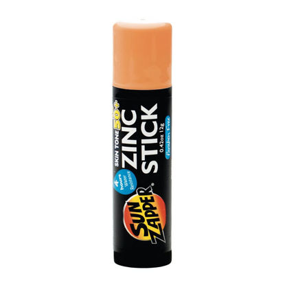 Picture of Sun Zapper Zinc Oxide Mineral Sunscreen Stick - SPF 50+ Water Resistant - Light Skin Tone (Bronze/Tan) - 12g (0.42 Oz) - For Face & Body - Adults & Kids - Made in Australia