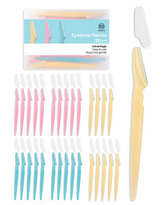 Picture of MoHern Dermaplaning Tool for Face, 30 Pcs Dermaplane Razor for Face, Multipurpose Face Razors for Women and Men, Multi-Color