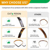 Picture of EVITA PERONI Hair Band for Eyewear: No Pressure, No Headache, Comfortable Thin Non-Slip Headbands for Women's Hair-White