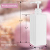 Picture of Pump Bottle Dispenser 22oz/650ml Jansburg 2Pack Refillable Square Plastic Lotion Dispenser Empty Lotion Pump Bottle for Essential Oil Lotion, Shampoo, Bathroom Travel White