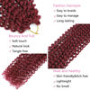 Picture of Passion Twist Hair Burgundy Red 24 Inch 8 Packs Passion Twist Crochet Hair For Women Passion Twists Braiding Hair Long Bohemian Spring Twist Hair Crochet Braids Synthetic Hair Extension (24 Inch, BG#)