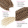 Picture of Passion Twist Hair Blonde 24 Inch 8 Packs Passion Twist Crochet Hair For Women Curly Braiding Hair Long Water Wave Hair Synthetic Hair Extension (24 Inch (Pack of 8), 27/613#)