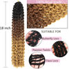 Picture of Ombre Passion Twist Hair 18 Inch 8 Packs Water Wave Crochet Hair For Black Women Braiding Hair Long Bohemian Crochet Braids Synthetic Hair Extension (18 Inch, 1B/30/27)