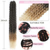 Picture of Ombre Passion Twist Hair 24 Inch 8 Packs Passion Twist Crochet Hair For Women Curly Braiding Hair Long Spring Twist Hair Synthetic Hair Extension (24 Inch (Pack of 8), 1B/27/613)