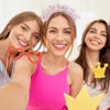 Picture of CIEHER Birthday Tiara, Birthday Headband for Women and Girls, Happy Birthday Decorations and Gifts - Pink