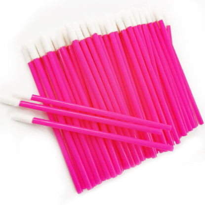 Picture of Pimoys Lip Brushes, 200Pcs/Set Disposable Lip Brushes Make Up Brush Lipstick Lip Gloss Wands Applicator Tool Makeup Beauty Tool Kits