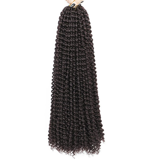 Picture of Passion Twist Hair 24 Inch 8 Packs Passion Twist Crochet Hair Braiding Hair Long Bohemian Spring Twist Hair Crochet Braids Synthetic Hair Extension (24 Inch, 99J)