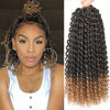 Picture of Passion Twist Hair 14 Inch 8 Packs Passion Twist Crochet Hair For Black Women Water Wave Braiding Hair Curly Long Spring Twist Hair Synthetic Hair Extension (14 Inch (Pack of 8), T27)
