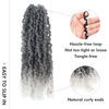 Picture of Toyotress Yanky Twist Crochet Hair - 12 Inch 8 Packs (30 Strands/Pcs) Pre-twisted Fluffy Spring Mini Twist Short Passion Twist, Ombre Gray Pre-Looped Crochet Braids Braiding Hair (12 Inch, T-Gray-8P)