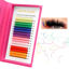 Picture of Eyelash Extensions Colored Lashes Extension 0.07 D Curl Lashes 12mm Classic Lash Extensions Soft Individual Lashes 16 Rows Natural False Eyelashes Volume Lashes Professional Use(Colored,0.07-D,12mm)