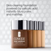Picture of Clinique Acne Solutions Liquid Foundation Makeup With Salicylic Acid For Dry Combination to Oily Skin Types | Medium Coverage, Natural Matte Finish, Oat, 1.0 Fl Oz