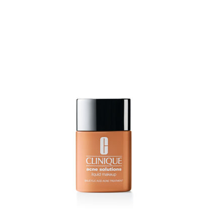 Picture of Clinique Acne Solutions Liquid Foundation Makeup With Salicylic Acid For Dry Combination to Oily Skin Types | Medium Coverage, Natural Matte Finish, Toasted Wheat, 1.0 Fl Oz