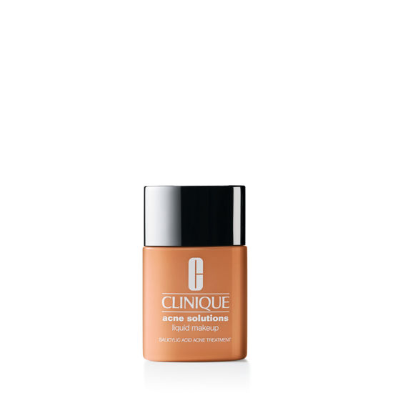 Picture of Clinique Acne Solutions Liquid Foundation Makeup With Salicylic Acid For Dry Combination to Oily Skin Types | Medium Coverage, Natural Matte Finish, Toasted Wheat, 1.0 Fl Oz