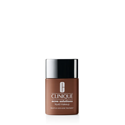 Picture of Clinique Acne Solutions Liquid Foundation Makeup With Salicylic Acid For Dry Combination to Oily Skin Types | Medium Coverage, Natural Matte Finish, Espresso, 1.0 Fl Oz