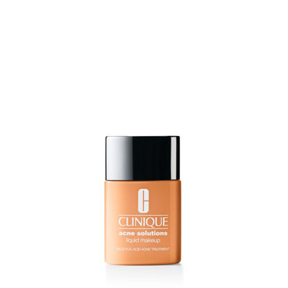 Picture of Clinique Acne Solutions Liquid Foundation Makeup With Salicylic Acid For Dry Combination to Oily Skin Types | Medium Coverage, Natural Matte Finish, Cashew, 1.0 Fl Oz