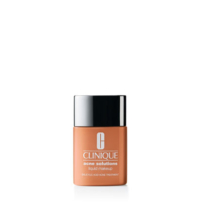 Picture of Clinique Acne Solutions Liquid Foundation Makeup With Salicylic Acid For Dry Combination to Oily Skin Types | Medium Coverage, Natural Matte Finish, Nutty, 1.0 Fl Oz