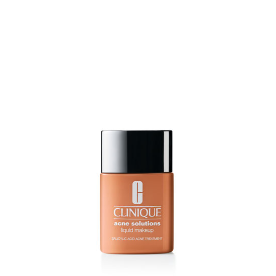 Picture of Clinique Acne Solutions Liquid Foundation Makeup With Salicylic Acid For Dry Combination to Oily Skin Types | Medium Coverage, Natural Matte Finish, Nutty, 1.0 Fl Oz