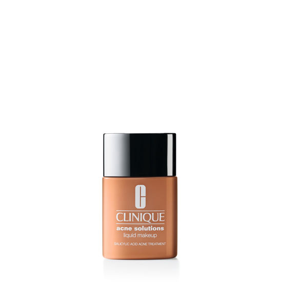 Picture of Clinique Acne Solutions Liquid Foundation Makeup With Salicylic Acid For Dry Combination to Oily Skin Types | Medium Coverage, Natural Matte Finish, Sand, 1.0 Fl Oz