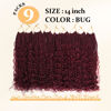 Picture of Yewell 9 Packs Goddess Box Braids Crochet Hair 14 Inch Boho Crochet Box Braids With Curly Ends For Black Women, Bohomian Crochet Box Braids Pre Looped Box Braids Crochet Hair(14Inch 9Packs,BUG)