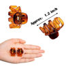 Picture of Cobahom 12 Pcs Small Claw Clips 1.2 Inch Plastic No-Slip Mini Clips for Thin Hair Styling Accessories for Women and Girls (Brown)