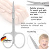 Picture of 3 Swords Germany - brand quality STAINLESS STEEL CURVED CUTICLE SCISSORS (1 PIECE) with round tips for DIABETICS - manicure pedicure - nail care by 3 Swords - Made in Germany