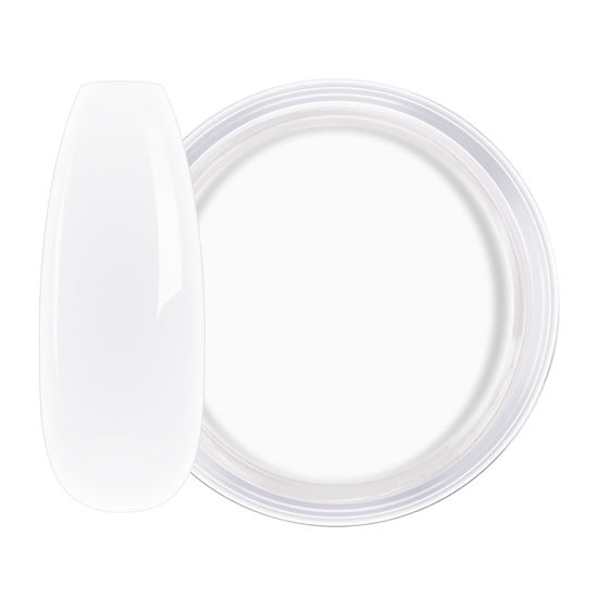 Picture of AILLSA Milky White Dip Powder Nude Nail Dipping Powder Translucent Jelly Dip Powder Colors for DIY Manicure Salon at Home Easy to Use Neutral Nail Dip Powder for Christmas Gift (1 Oz)