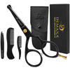 Picture of DEMAXA 5" Professional Mustache Scissors Beard Scissors for Men with Slanted Tweezers 1 Mustache Comb 1 Beard Comb & Pouch - Beard Trimming kit & Mustache Kit (Premium 4.2 Blunt Tip Set)