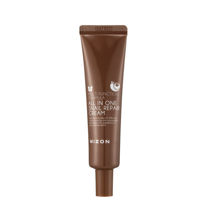 Picture of MIZON All in One Snail Repair Cream Snail Mucin with 12 Natural Extracts Korean Recovery Cream for Fine Line & Blemish Care (1.18 Fl Oz Pack of 1)