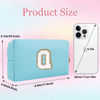 Picture of Small Personalized Initial Letter Makeup Bag, Cute Waterproof PU Leather Chenille Letter Cosmetic Bag Travel Makeup Bag, Preppy Makeup Pouch Toiletry Zipper Pouch Organizer for Women and Girls(Blue-Q)