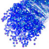 Picture of qiipii 5300PCS 3mm Royal Blue AB Resin Rhinestones Bulk Dark Blue Flatback Jelly Resin Stones Pack SS10 Non-Hotfix Diamonds Gems Charms for Nails Face Eyes Makeup Mugs Tumblers DIY Crafts Decor Shoes