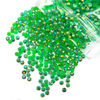 Picture of qiipii 4700PCS 3mm Emerald Green AB Resin Rhinestones Bulk Dark Green AB Flatback Jelly Resin Stones SS10 Non-Hotfix Diamonds Gems for Nails Face Eyes Makeup Body Mugs Tumblers DIY Crafts Decor Shoes