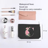 Picture of kdxpbpz A-Z Personalized Cosmetic Bag Monogrammed Makeup Bags Bridesmaid Gifts Custom Toiletry Pouch Gifts for Women Mom Best Friend Sister Bride Bridesmaid (C)