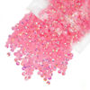 Picture of qiipii 620PCS 6mm Pink AB Resin Rhinestones Dark Pink AB Flatback Jelly Resin Stones Bulk SS30 Non-Hotfix Diamonds Gems Charms for Nails Face Eyes Makeup Mugs Tumblers Bottles DIY Crafts Decoration