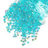 Picture of qiipii 4700PCS 3mm Aquamarine AB Resin Rhinestones Bulk Lake Blue Flatback Jelly Resin Stones SS10 Non-Hotfix Diamonds Crystals Gems for Nails Face Eyes Makeup Body Tumblers DIY Crafts Decor Shoes