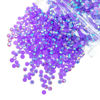 Picture of qiipii 2700PCS 4mm Dark Purple AB Resin Rhinestones for Crafting Deep Purple AB Flatback Jelly Resin Stones Bulk SS16 Non-Hotfix Diamonds Gems Charms for Nails Face Eyes Makeup Mug Tumblers DIY Crafts
