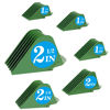 Picture of Clipper Guards for Wahl 10 12 14 16 18 20 Hair Clipper Guards 6pcs Extra Long Clipper Guard Attachments 2.5 Inch Clipper Guides Multiple Sizes Universal 2.5", 2.25", 2", 1.75", 1.5", 1.25" (Green)