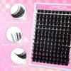 Picture of FADLASH Lash Extension DIY Kit Volume Fluffy Lash Clusters D Curl Cluster Lashes with Lash Bond and Seal Lash Tweezers for DIY Eyelash Extension at Home for Self Use（Kit 200D-0.07D-12-18MIX）