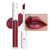 Picture of evpct 1Pcs Dark Red Metallic Shimmer Glitter Lip Gloss Liquid Lipstick Long Lasting Waterproof 24, Glitter Pearlescent Metallic Sparkly Glossy Liquid Lipsticks Lip Stain Makeup Set for Women 10#