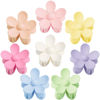 Picture of Flower Hair Clips 8PCS, Large Claw Clips for Women Girls Thick Thin Hair, Strong Hold Nonslip Big Dasiy Jaw Clamps Matte Hair Accessories 8 Colors
