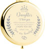 Picture of Soulpetals Daughter Gifts Compact Mirror for Daughter from Dad Mom, Daughter Birthday Gifts for Daughter Engraved Makeup Mirror for Daughter