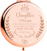 Picture of Soulpetals Daughter Gift from Mom, Birthday Gifts for Daughter Adult, Gifts for Daughters from Mothers, Daughter Wedding Gift from Mom to My Daughter Makeup Compact Mirror