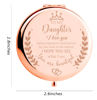 Picture of Soulpetals Daughter Gift from Mom, Birthday Gifts for Daughter Adult, Gifts for Daughters from Mothers, Daughter Wedding Gift from Mom to My Daughter Makeup Compact Mirror