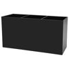 Picture of Cerpourt Black Makeup Brush Organizer,Acrylic Cosmetic Brushes Storage Holder with 3 Slots,Pencil Pen Holder for Desk,Desk Organizer and Accessories for Vanity