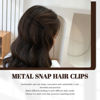 Picture of Cptots Snap Hair Clips Metal Hair Barrettes for Women Non Slip Barrettes for Thick and Thin Fine Hair,Matte Black,2.95 x 0.55 Inches,20 PCS