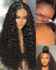 Picture of BEEOS 5x5 SKINLIKE Real HD Lace Closure Wigs, Curly 180% Density 0.10mm Ultra-thin HD Lace Pre-Plucked Hairline with Baby Hair Bleachd Knot Brazilian Human Hair Wig 24 Inch